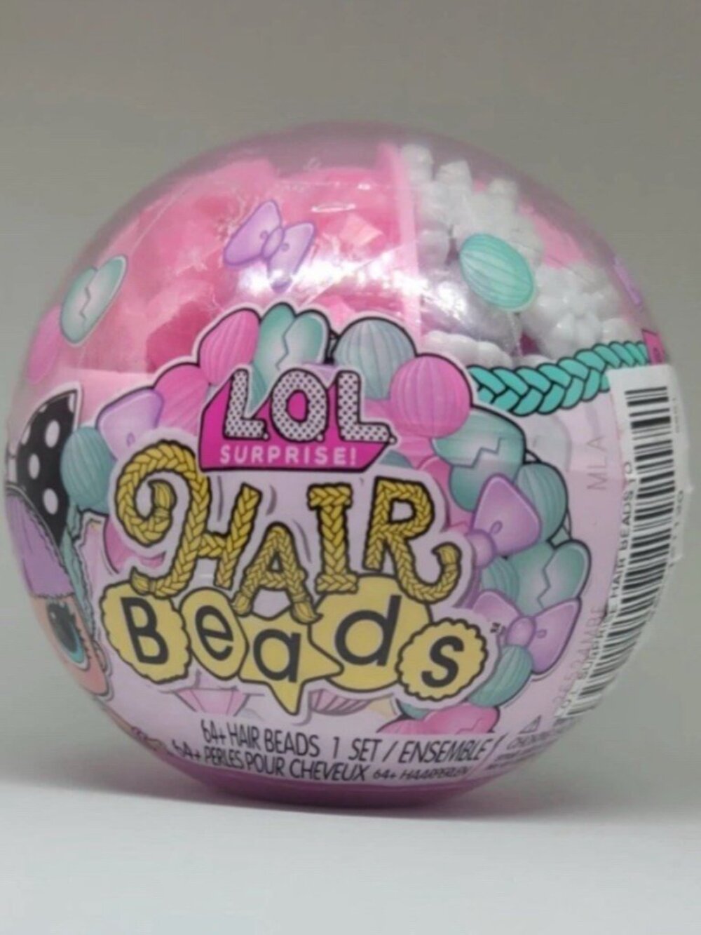 LOL Surprise Hair Beads 64+ Count Kids Hair Styling DIY Accessories Gift